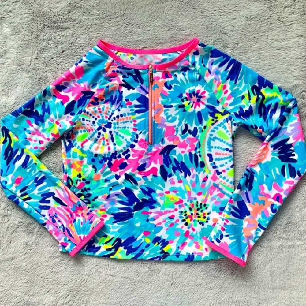 Lilly Pulitzer Luxletic Girls Rashguard•Size XL or 12/14